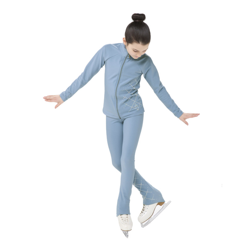Sagester Thermo-Jacke 288 mit Strass steel blue