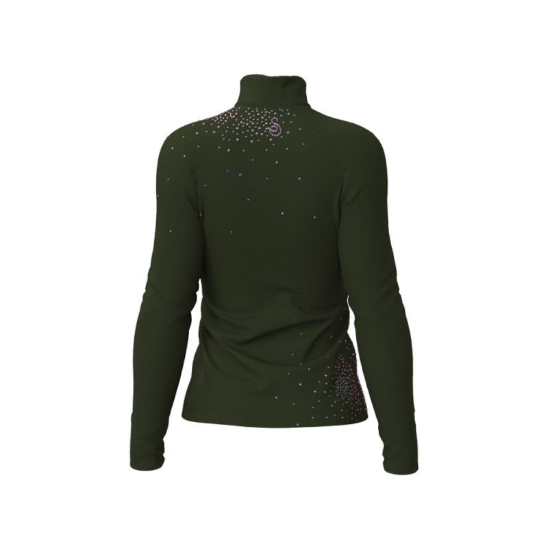 Sagester Thermo-Jacke 289 mit Strass forest green