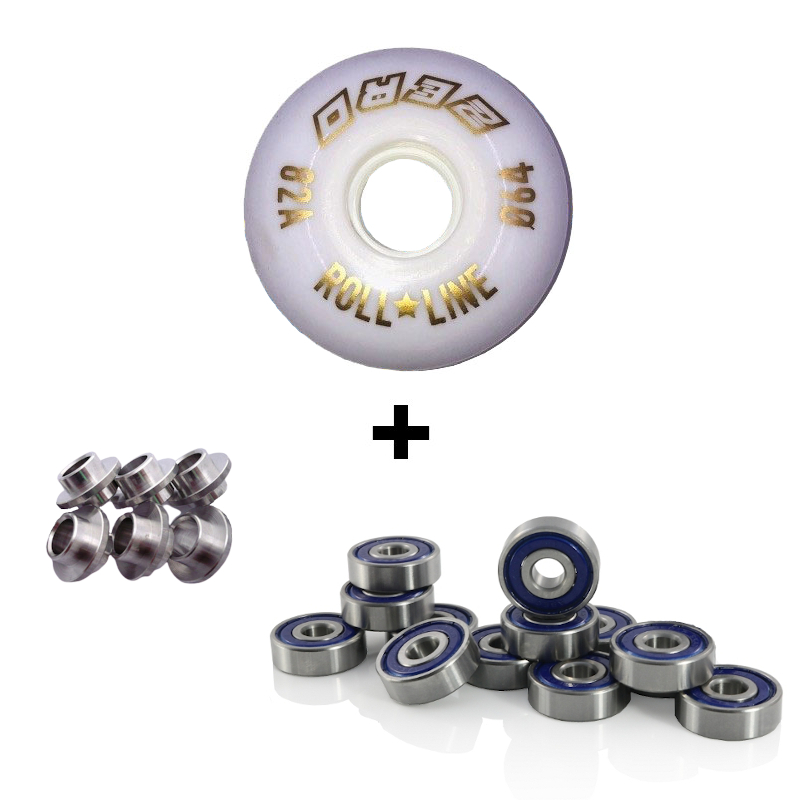 Roll*Line Zero Inline-Rollen 6er-Satz mit ABEC-7