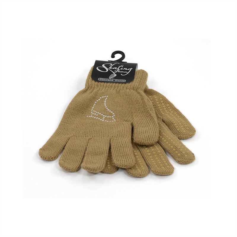 SW Handschuhe Straß beige