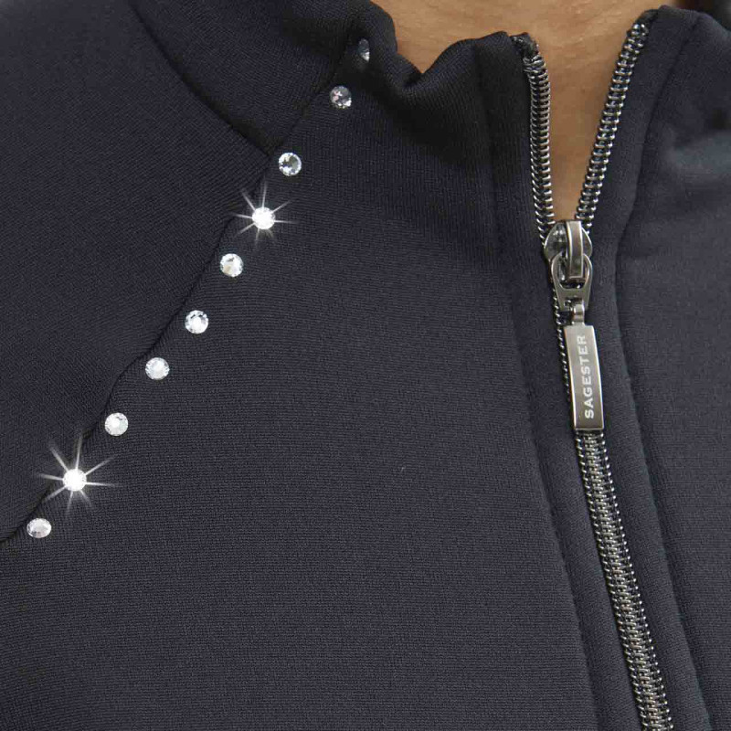 Sagester Jacke 251 mit Strass schwarz